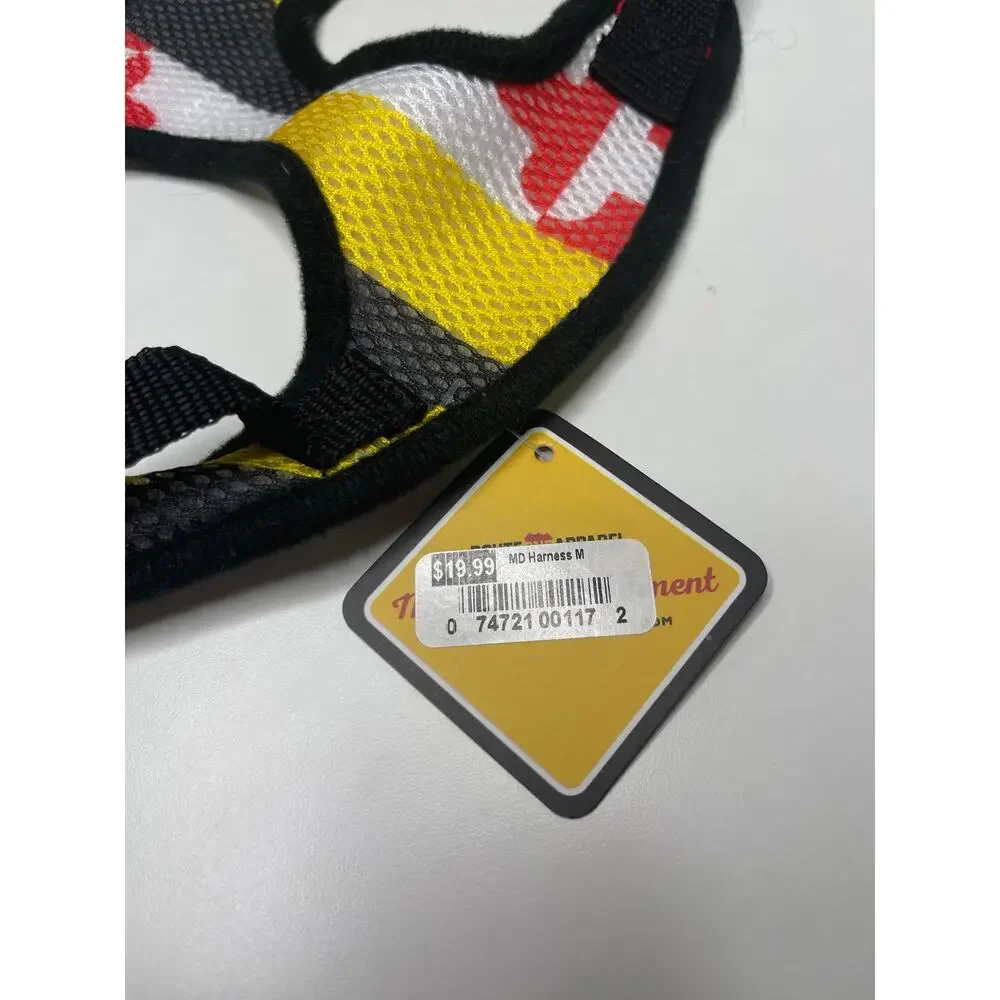 Route One Apparel — Maryland Flag Adjustable Dog Harness — Size Medium, NEW NWT!